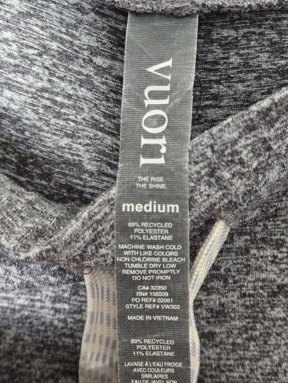 Vuori Performance Joggers Heathered Gray Crop Size M - Picture 9 of 11